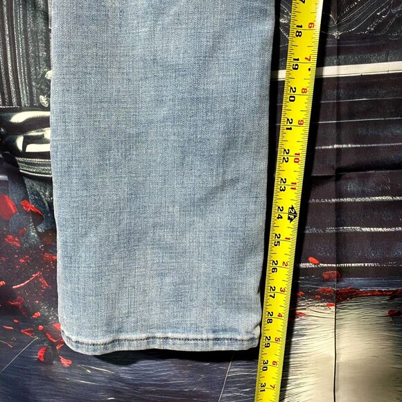 Levi's 715 Bootcut Jeans Womens 30x29 Blue Cotton Denim Light Wash Streetwear - Picture 5 of 6
